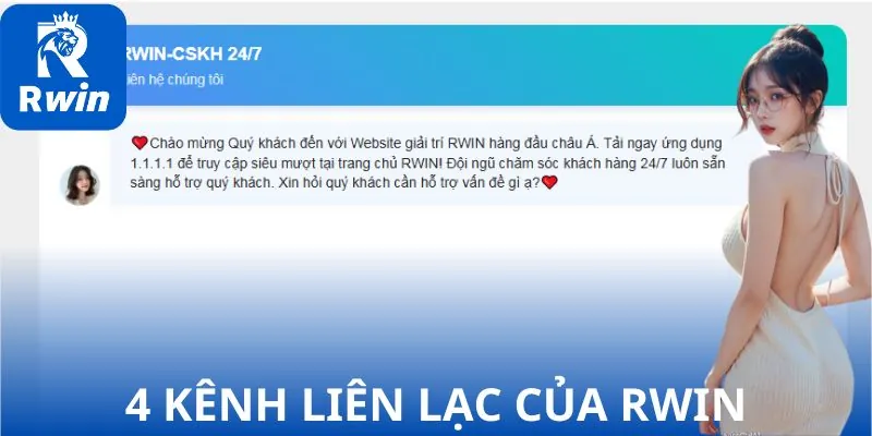 4 kênh liên lạc của RWIN