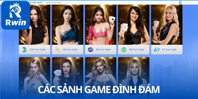 Hệ thống sảnh game đa dạng đáp ứng mọi sở thích của người chơi