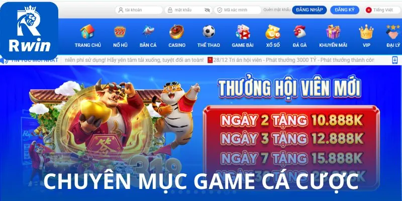 Giới thiệu các chuyên mục game cá cược