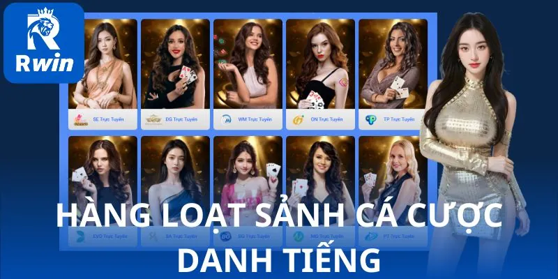 Hàng loạt sảnh cá cược danh tiếng - cơ hội nhận thưởng luôn chờ đợi.