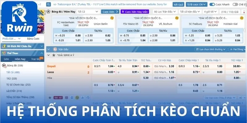 Hệ thống phân tích kèo chuẩn