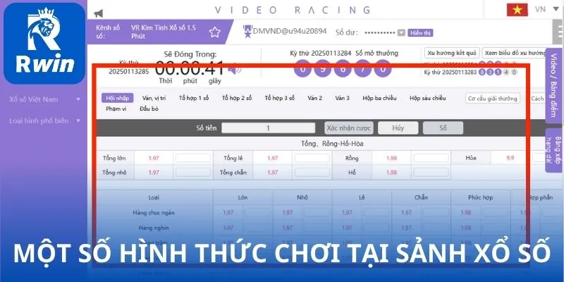 Các hình thức chơi phổ biến nhất tại sảnh xổ số RWIN - Chọn ngay!