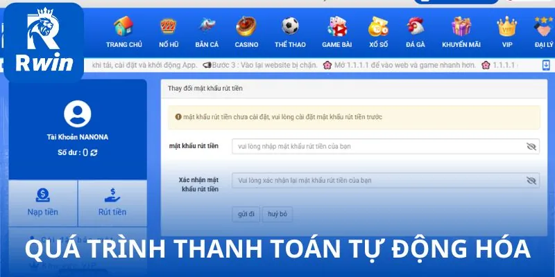 Quá trình thanh toán tự động hóa