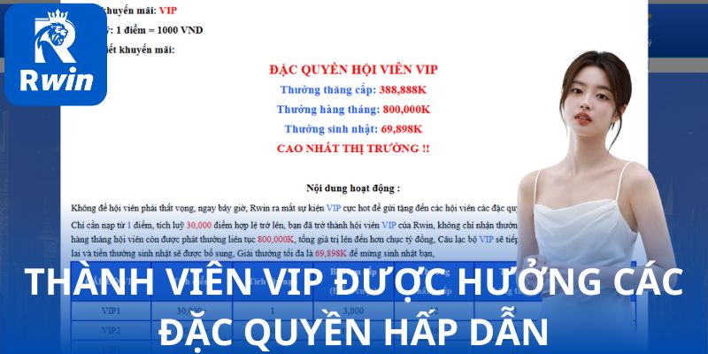 Thành viên VIP được hưởng các đặc quyền hấp dẫn