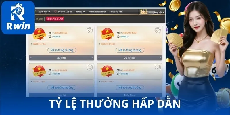 Tỷ lệ thưởng hấp dẫn thu hút hàng ngàn người chơi